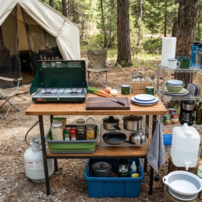 How to Build a Simple Campsite Kitchen Without Overpacking