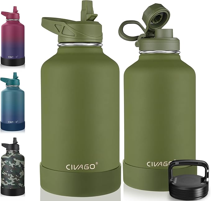 CIVAGO 64 oz Insulated Water Bottle