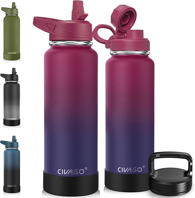 CIVAGO 40 oz Insulated Water Bottle