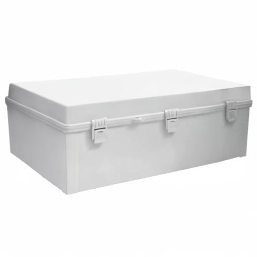 Large Electrical Junction Boxes Hinged Outdoor ABS Plastic Buckle Deep Wall Mount,Dustproof Waterproof IP67 Universal Durable Electrical Big Enclosure with Lock (23.62"x15.75"x8.66")