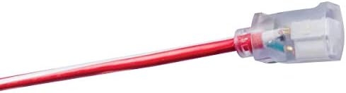 Southwire Extension Cord - Built for Outdoor & Indoor Power Use with Contractor-Grade Durability - Heavy-Duty SJTW Jacket - UL Certified - 12/3 SJTW - Red/White/Blue - 100 Foot
