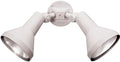 Ciata 15" Outdoor Security Flood Light 2 Head with Heavy Duty Cast Aluminum Body 150W PAR38 Weather White Finish