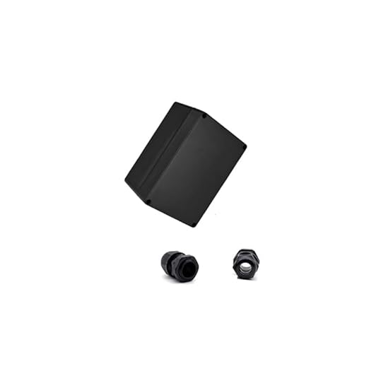 Project Box for Electronics -Electrical Enclosure, Junction Box ABS Plastic Dustproof Waterproof IP65, with 4 PCS M16 Cable Glands Black (6.3x4.33x3.54 inch (160 x 110 x90 mm)