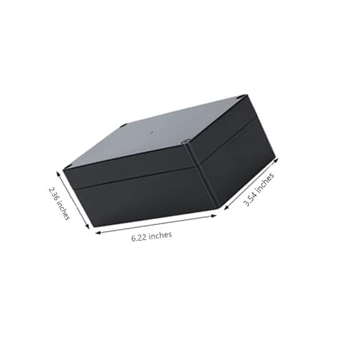 Project Box for Electronics -Electrical Enclosure, Junction Box ABS Plastic Dustproof Waterproof IP65, with 4 PCS M16 Cable Glands Black (6.22x3.54x2.36 inch (158 x 90 x60 mm)