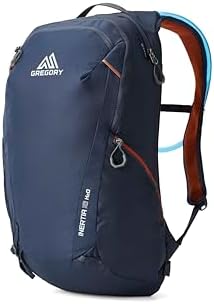 Gregory Inertia 18L H2O Unisex Day Hiking Backpack with included Water Reservoir/Bladder, One Size Fits All, Indigo Blue