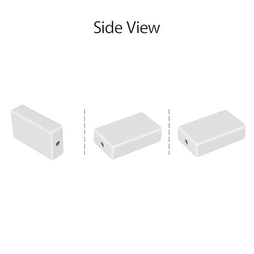 LeMotech Project Box 10 Pieces ABS Plastic Electrical Project Case Small Junction Box for Electronics White 2.36 x 1.42 x 0.67 inch (60 x 36 x 17 mm)