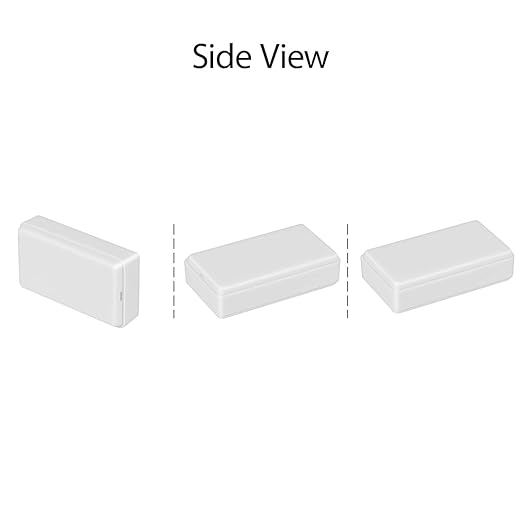 LeMotech Project Box 10 Pieces ABS Plastic Electrical Project Case Small Junction Box for Electronics White 1.97 x 1.10 x 0.59 inch (50 x 28 x 15 mm)