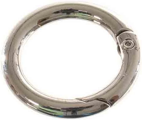 Paracord Planet Spring Gate O Rings – Available in 5/8 Inch, 3/4 Inch and 1 Inch Sizes – Silver, Bronze, and Gold Color Options (5 Pack, 5/8 Inch, Silver)