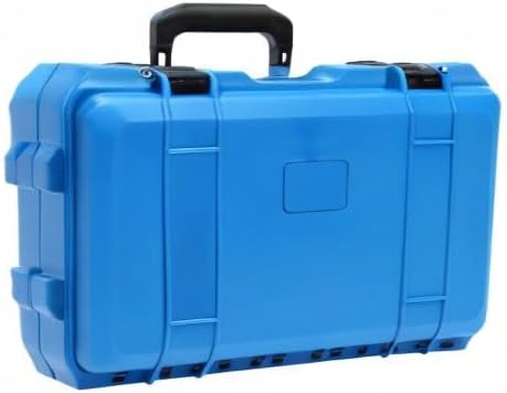 22" Weatherproof Hard Case Rolling Waterproof Case Dry Box with Foam Protective Cases Shockproof Hard Travel Cases For Cameras Lenses Electronic Equipment (Blue)