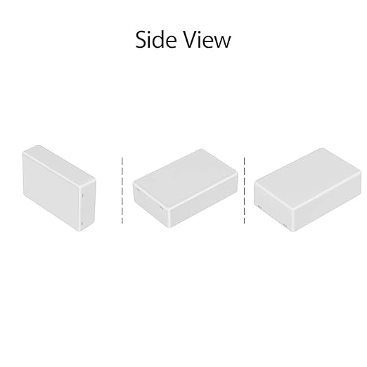 LeMotech Project Box 5 Pieces ABS Plastic Electrical Project Case Small Junction Box for Electronics White 3.94 x 2.36 x 0.98 inch (100 x 60 x 25 mm)