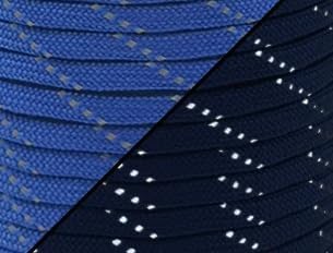 2 Pcs 200FT Paracord Rope, Reflective III Parachute Cord 7 Strand Core 550lb, 400ft Blue - High Visibility Abrasion Resistant Easy to Tie, Multi-Purpose Rope for Camping Survival DIY