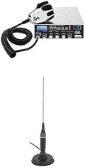 Cobra 29 LTD Professional CB Radio & Cobra HGA1500 42 Inch Magnetic Mount CB Antenna: Full 40 Channels, Adjustable Receiver, SWR Calibration, Long-Range Antenna for Clear Signal, Chrome