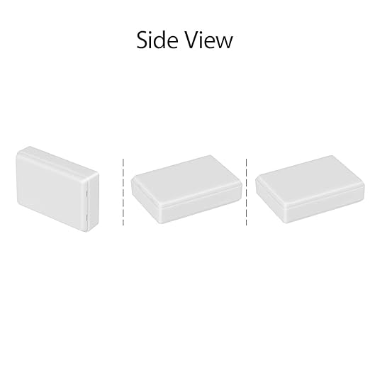 LeMotech Project Box 5 Pieces ABS Plastic Electrical Project Case Small Junction Box for Electronics White 3.62 x 2.28 x 0.90 inch (92 x 58 x 23 mm)