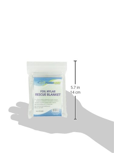 Primacare CB-6841 Emergency Foil Mylar Thermal Blanket, 84" Length x 52" Width
