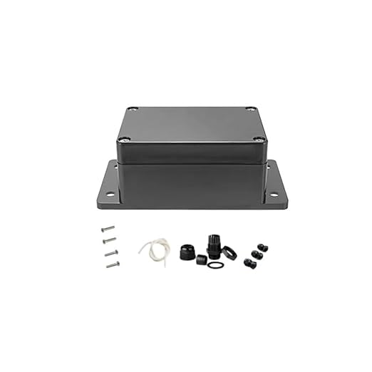 Electrical Junction Box IP65 Waterproof ABS Plastic Project Case with Fixed Mounting Ears Black 3.93×2.67×1.97 inch (100 x 68 x50 mm)