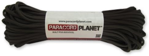 Paracord Planet Solid Color 550lb Paracord – 7 Strand Type III Nylon Cord for Indoor and Outdoor Tasks – Acid Brown (100 ft)
