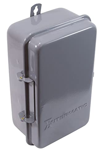 Intermatic 2T511Ga Electrical Box, 5 1/2" X 9 3/8" X 3 5/8" Steel Indoor/Outdoor Enclosure - Gray