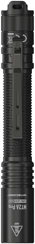 Nitecore MT2A Pro EDC Flashlight, 1000 Lumens, 279 Yard Beam, USB-C Rechargeable, Dual Power with AA Compatibility, Compact Waterproof Slim Penlight, Including NitecoreS Sticker