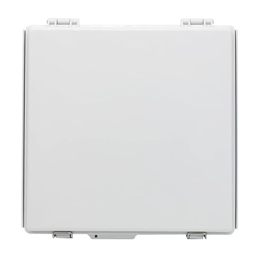 Large Hinged Cover Junction Box with Mounting Plate, Project Boxes Waterproof DIY Outdoor Electrical Enclosure, Low Voltage ABS Dustproof Case 13×13×5.1 inch(330×330×130mm)