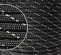 2 Pcs 200ft Paracord Rope, Reflective III Parachute Cord 7 Strand Core 550lb, 400ft Black - High Visibility Abrasion Resistant Easy to Tie, Multi-Purpose Rope for Camping Survival DIY