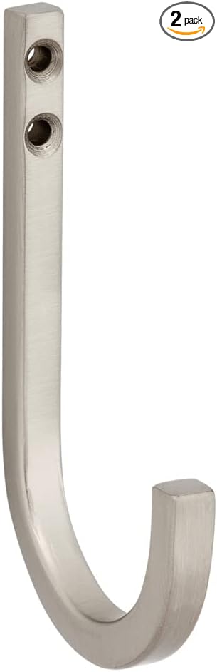 National Hardware N337-904 Reed Multipurpose Hook in Satin Nickel, 4"