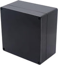 Project Box IP65 Waterproof Junction Box ABS Plastic Black Electrical Boxes DIY Electronic Project Case Power Enclosure 6.3x6.3x3.54 inch (160x160x90 mm)