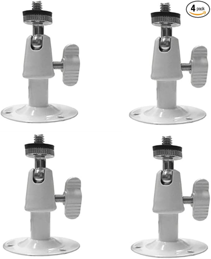 Camera Bracket Mount Pack of 4 Metal Outdoor/Indoor Use Security Bracket for Oculus Rift Sensor CCTV Suvellicance System