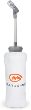 Orange Mud 600ml Soft Flask - UltraFlask (One Bottle) - Collapsible Hydration Bottle with Sport Cap & Hose - Pocket Fit, BPA-Free, Anti-Slosh Design