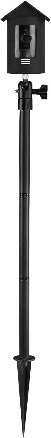 HOLACA Spike Pole Mount Ground Stake and Weatherproof Silicone Skin for Ring Stick Up Cam Battery HD Security Camera(3rd Generation), Suitable for Stake into Soft Ground