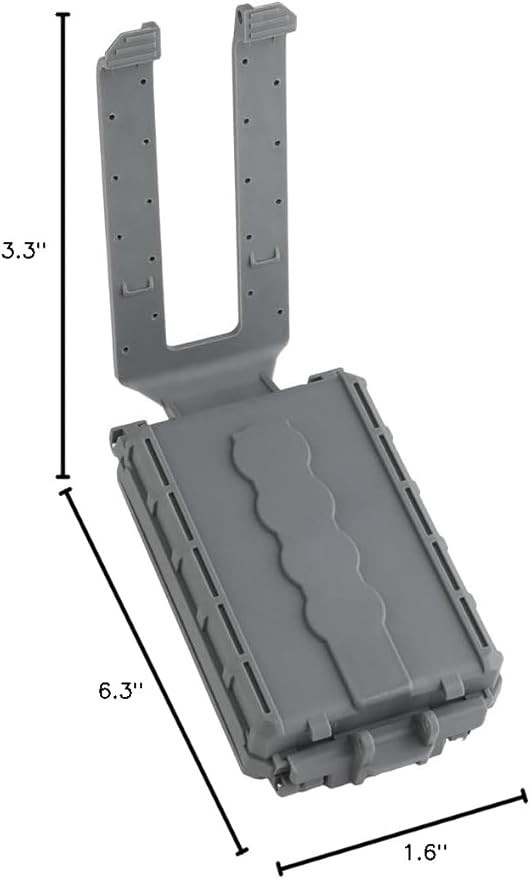 WoSporT Tactical Modular Battery Storage Organizer, MOLLE Military Hunting Vest Carry 18650/AAA/CR123A/18350 Battery Box Holder Case
