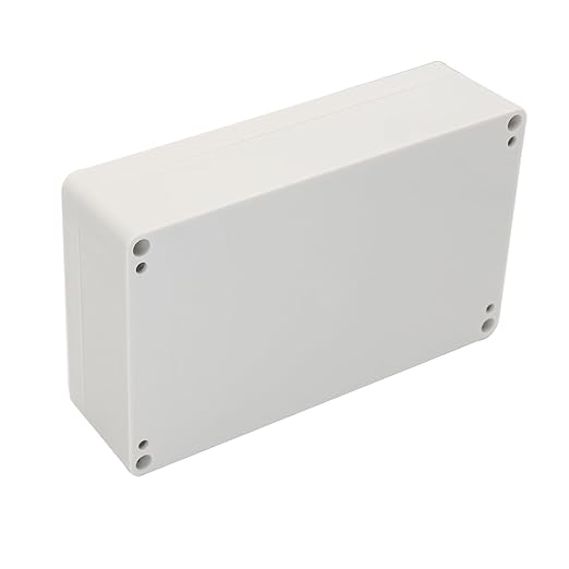 Project Box IP65 Waterproof Junction Box ABS Plastic Electrical Boxes DIY Electronic Project Case Power Enclosure White 7.87x4.72x2.2 inch (200 x 120 x56 mm)
