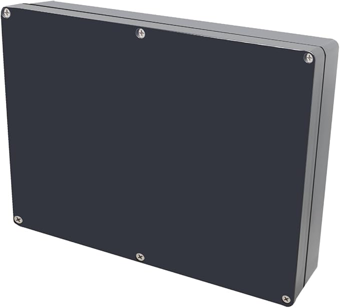 Project Box IP65 Waterproof Junction Box ABS Plastic Black Electrical Boxes DIY Electronic Project Case Power Enclosure 11.42x8.27x2.48 inch (290 x 210 x63 mm)