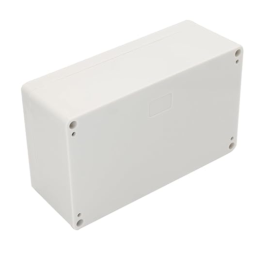 Project Box IP65 Waterproof Junction Box ABS Plastic Electrical Boxes DIY Electronic Project Case Power Enclosure White 7.87x4.72x2.95 inch (200 x 120 x75 mm)