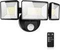 7500LM LED Security Light Motion Sensor Outdoor Lights, Adjustable 3 Head Hardwired LED Flood Lights Outdoor, IP66 Waterproof, 38W Motion Detected Lights for Outside, House, Garage, Yard