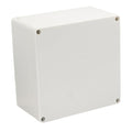 Project Box IP65 Waterproof Junction Box ABS Plastic Electrical Boxes DIY Electronic Project Case Power Enclosure White 6.30x6.30x3.54 inch (160 x 160 x90 mm)