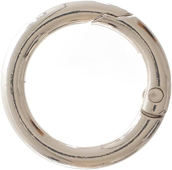 Paracord Planet Spring Gate O Rings – Available in 5/8 Inch, 3/4 Inch and 1 Inch Sizes – Silver, Bronze, and Gold Color Options (10 Pack, 5/8 Inch, Silver)