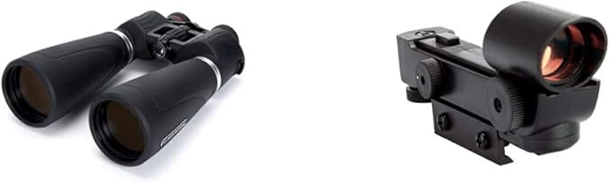 Celestron 15x70 SkyMaster Pro Binoculars for Astronomy & 51630 Star Pointer Telescope Finderscope, Black