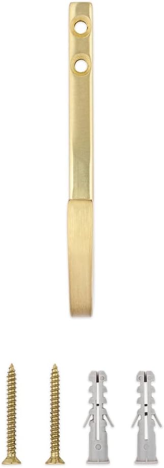 National Hardware N337-905 Reed Multi-Purpose Hook, 4", Brushed Gold