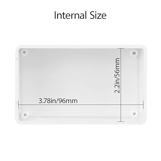 LeMotech Project Box 10 Pieces ABS Plastic Electrical Project Case Small Junction Box for Electronics White 3.94 x 2.36 x 0.98 inch (100 x 60 x 25 mm)