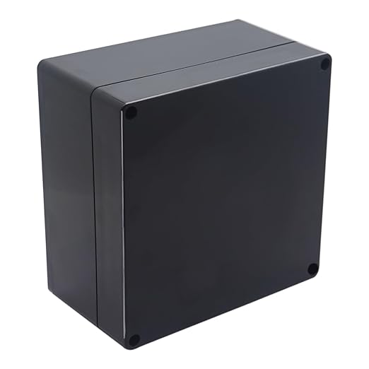Project Box IP65 Waterproof Junction Box ABS Plastic Electrical Boxes DIY Electronic Project Case Power Enclosure 6.30x6.30x3.54 inch (160 x 160 x90 mm)
