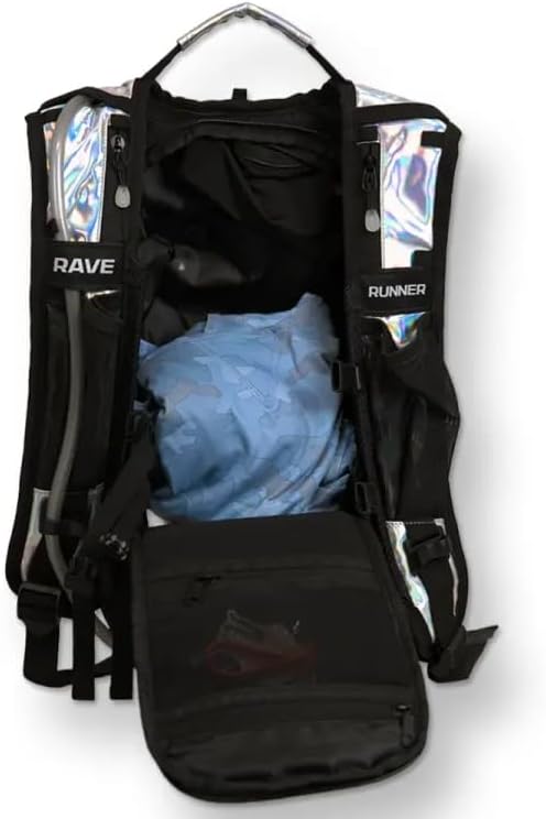 RAVERUNNER® Anti-Theft Hydration Backpack | Festival Approved Rave Backpack for Concert Goers, Leak-Free Festival Water Backpack for EDC, Rave Hydration Pack