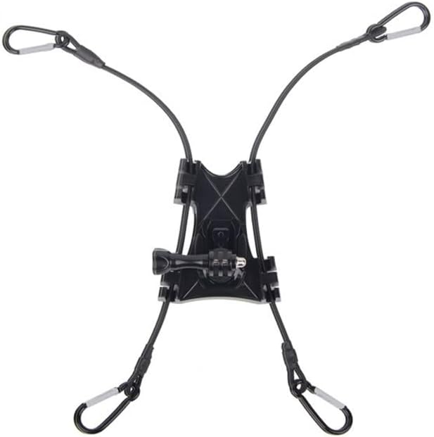 4 Pack Phone Fence Mount Bungee Cords with Hooks Replacement Elastic Small Bungee Cords with Carabiner Clip Bungee Straps for Cell Phone Fence Mount with Shade Game Changer Mounting Kit Holder