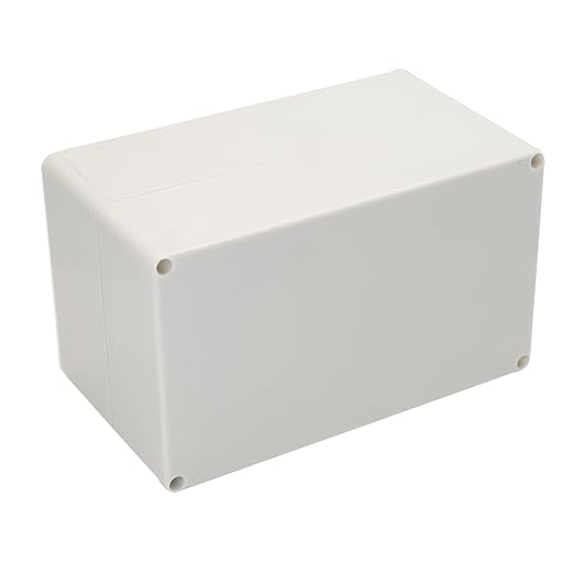 Project Box IP65 Waterproof Junction Box ABS Plastic Electrical Boxes DIY Electronic Project Case Power Enclosure White 7.87x4.72x4.45 inch (200 x 120 x113 mm)