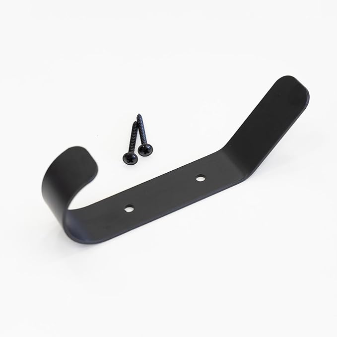 StoreYourBoard 4 Pack Wall Hooks for Hanging, Decorative & Heavy Duty Coat Wall Hooks, Mount, Set Holds 30 lbs Each, Outdoor, 6.5" x 1.2" x 2"
