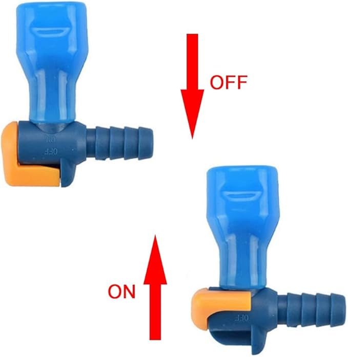 3 Piece Set Bite Valve Replacement Mouthpiece Bite Valve Tube Nozzle Replacement Replacement Bite Valve for Outdoor Backpack Hydration Bladder Reservoir