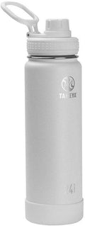 Takeya Actives Stainless Steel Water Bottle, Insulated Spout Lid, Keeps Drinks Cold 24 Hrs, Leakproof, Durable, Dishwasher Safe, Ideal for Gym, Travel, Fits Most Cup Holders, 24 oz/Ombre Golden Hour