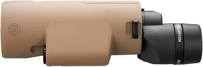SIG SAUER ZULU6 HDX PRO 14x50mm Waterproof Fogproof Durable FDE Image Stabilized Hunting Binoculars, Multicoated Anti-Glare Lenses, Up to 40 Hours Runtine, Carrying Case & Carrying Strap Included
