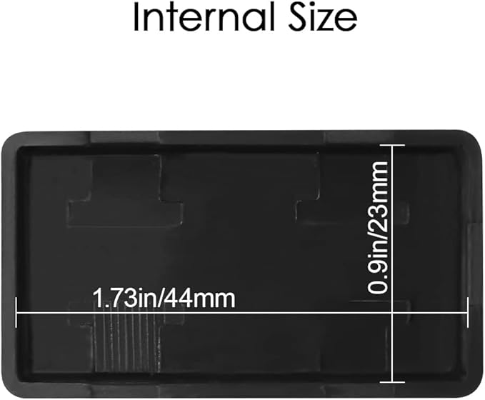 LeMotech Project Box 10 Pieces ABS Plastic Electrical Project Case Small Junction Box for Electronics Black 2.0 x1.1 x0.6 inch (50 x 28 x 15 mm)