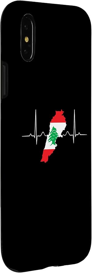 Lebanon Heart Lebanese Heartbeat Vintage Lebanon Map Case for iPhone X/XS