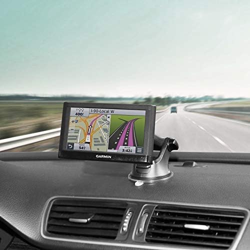 1Zero GPS Suction Cup Mount for Garmin [Quick Extension Arm], Replacement GPS Dash Ball Mount Dashboard Windshield Car Holder for Garmin Nuvi Dezl Drive Drivesmart Zumo Driveassist DriveLuxe RV